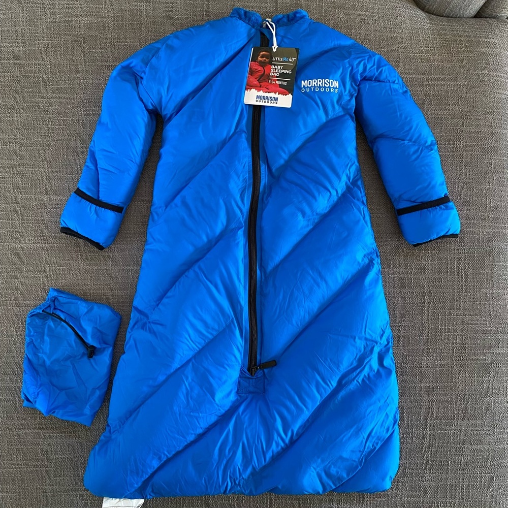NEW Morrison Outdoors Synthetic Blue Little Mo 40 Kids Sleeping Bag 2-4yrs